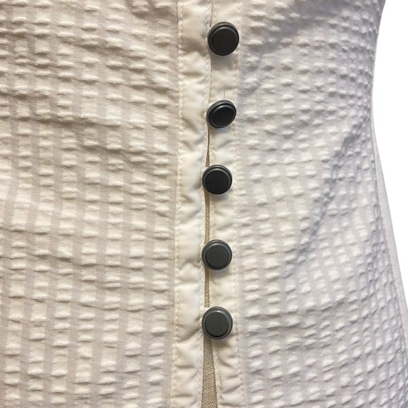 Anthropologie Maeve White Puff Sleeve Sweetheart Top Sz S - Picture 5 of 13